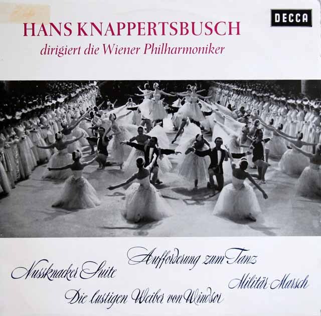 クナッパーツブッシュのチャイコフスキー/組曲「くるみ割り人形」ほか　独DECCA　3803　LP レコード