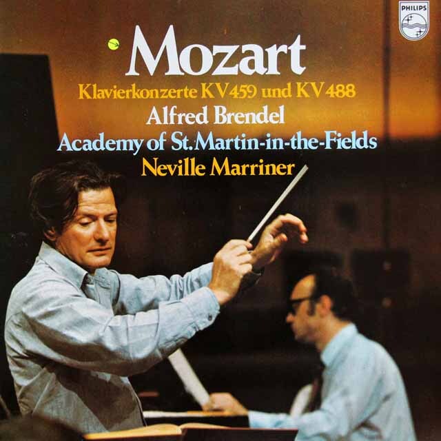 ブレンデル、マリナーのモーツァルト/ピアノ協奏曲第19、23番ほか　蘭PHILIPS　3803　LP レコード