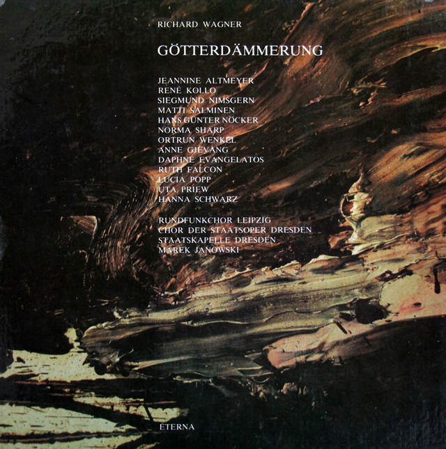 ヤノフスキのワーグナー/「神々の黄昏」全曲　独ETERNA　3803　LP レコード