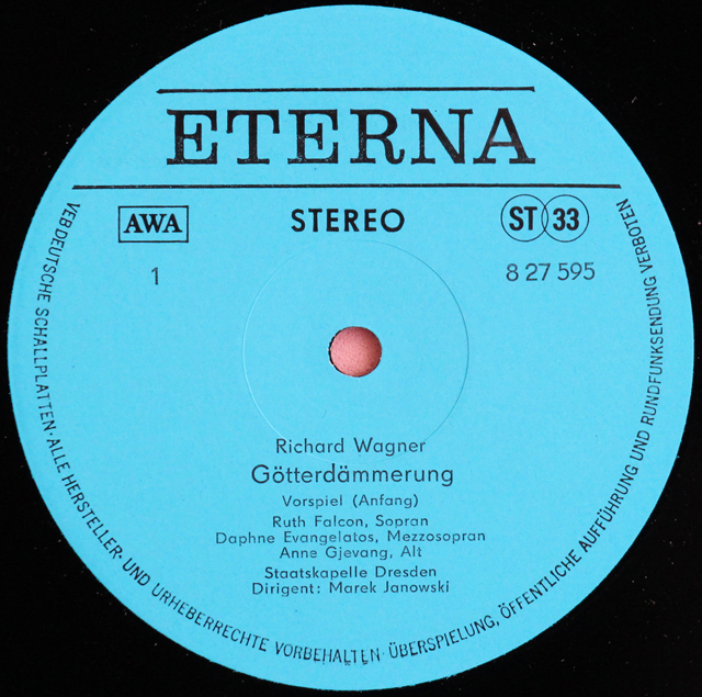 LP レコード ヤノフスキのワーグナー/「神々の黄昏」全力 独ETERNA 3803