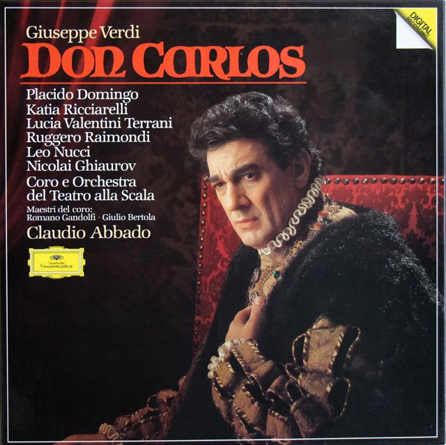 アバドのヴェルディ/「ドン・カルロ」全曲　独DGG　3803　LP レコード
