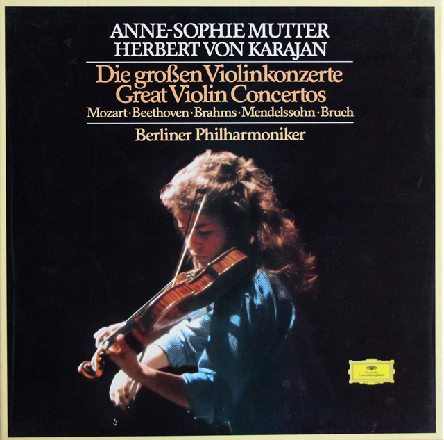 ムター&カラヤンのヴァイオリン協奏曲集　独DGG　3803　LP レコード