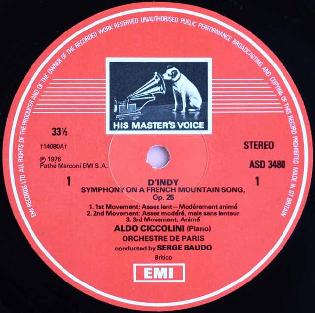 LP レコード オリジナル盤 チッコリーニ、ボドのサン=サーンス/ピアノ