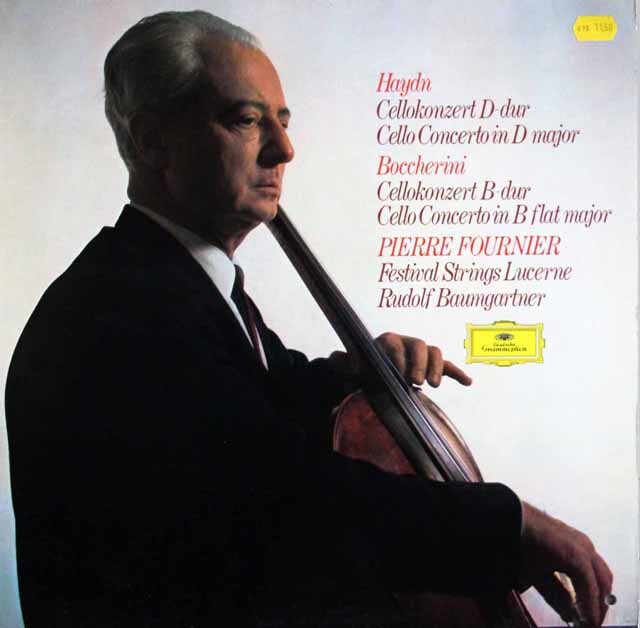 フルニエ、バウムガルトナーのハイドン、ボッケリーニ/チェロ協奏曲　独DGG　3804　LP レコード