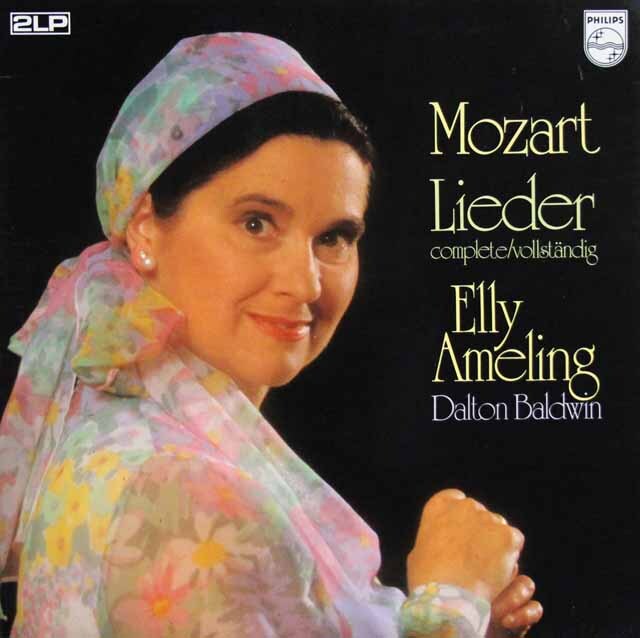 アメリングのモーツァルト/歌曲全集「すみれ」ほか　蘭PHILIPS　3804　LP レコード