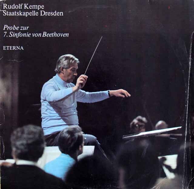 ケンペのベートーヴェン/交響曲第7番（リハーサル）　独ETERNA　3804　LP レコード