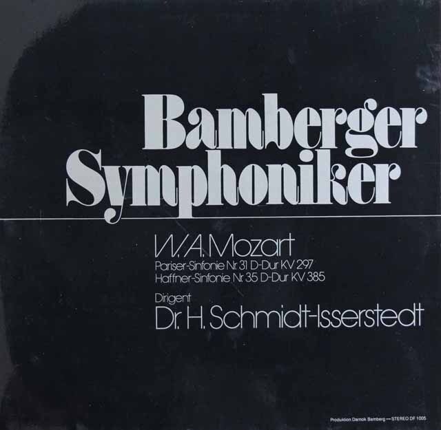 イッセルシュテットのモーツァルト/交響曲「パリ」、「ハフナー」　独バンベルク交響楽団　3804　LP レコード