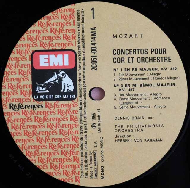 【売約済】デニス・ブレイン&カラヤン／モーツァルト:ホルン協奏曲全集、他 CD)モーツァルト:ホルン協奏曲全集／ブレイン(デニス) - メルカリ