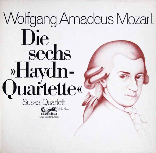 ズスケ四重奏団のモーツァルト/「ハイドンセット」　独eurodisc　3804　LP レコード