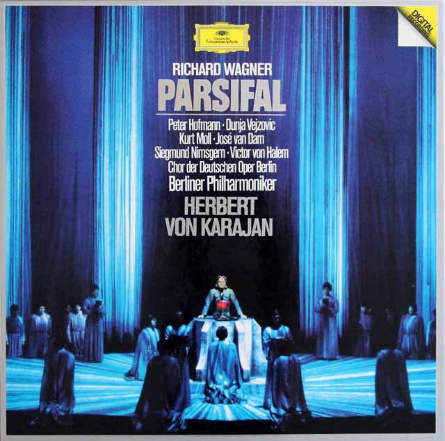 カラヤンのワーグナー/「パルジファル」全曲　独DGG　3804　LP レコード