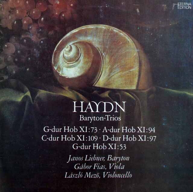 リーブナーらのハイドン/バリトン三重奏曲第73番 ほか　独ETERNA　3805　LP レコード