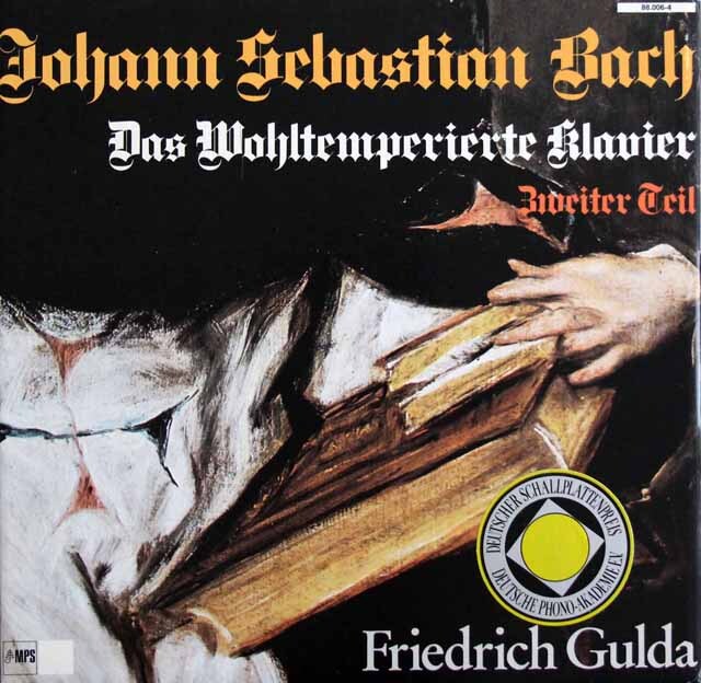 グルダのバッハ/「平均律」第2巻　独MPS　3805　LP レコード