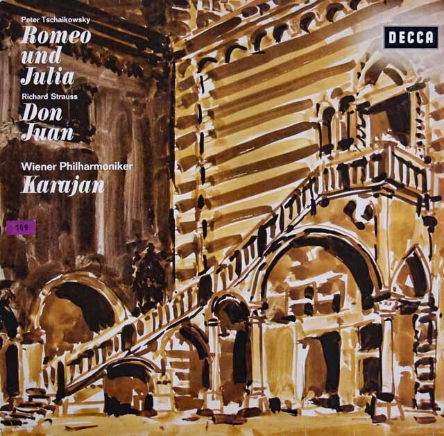 カラヤンのチャイコフスキー/「ロメオとジュリエット」ほか　独DECCA　3805　LP レコード