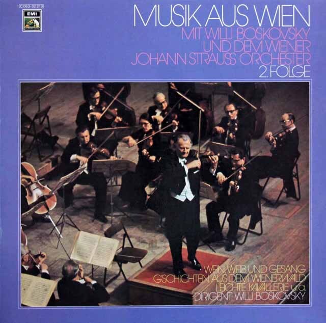 ボスコフスキーのウィーンの音楽　第2集　独EMI　3805　LP レコード