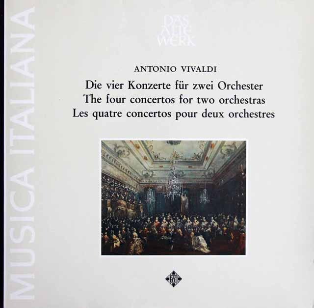 ボべスコらのヴィヴァルディ/2つのオーケストラのための協奏曲　独TELEFUNKEN　3805　LP レコード