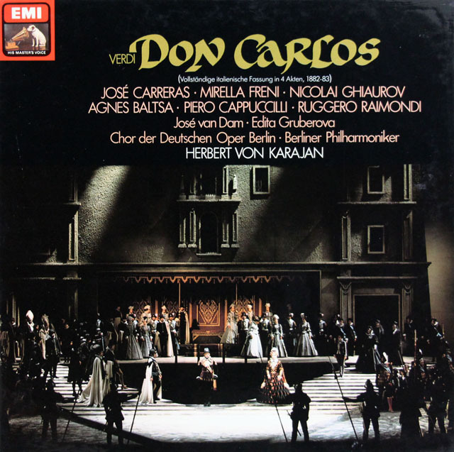 カラヤンのヴェルディ/「ドン・カルロ」全曲　独EMI　3806　LP レコード