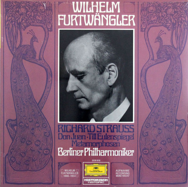 【未開封】　フルトヴェングラーのR.シュトラウス/「ドン・ファン」ほか 　独DGG　3806　LP レコード