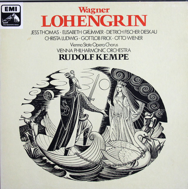 ケンペのワーグナー/「ローエングリン」全曲　英EMI　3806　LP レコード