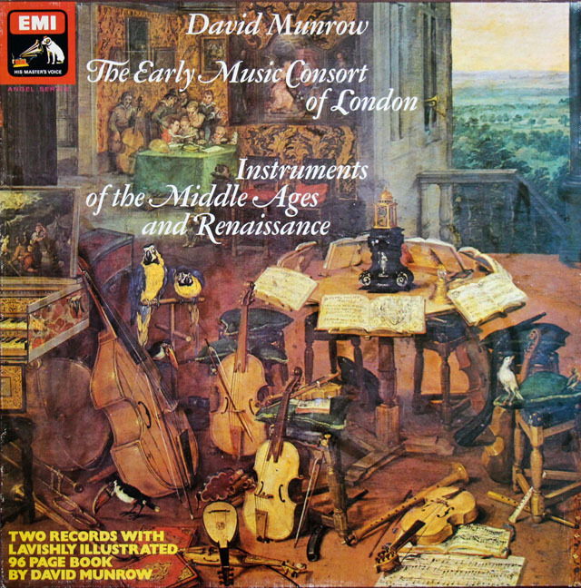 【オリジナル盤】　マンロウの「中世、ルネッサンスの楽器」　英EMI　3806　LP レコード