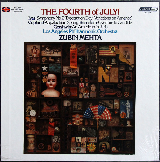 【未開封】　メータの「米独立記念日〈7月4日〉」にちなんだアメリカ音楽作品集　英LONDON　3806　LP レコード
