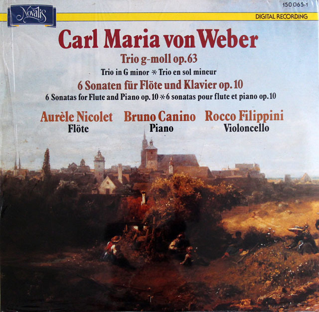 【未開封】　ニコレ、カニーノのウェーバー/6つのフルートソナタ ほか　スイスNovalis　3806　LP レコード