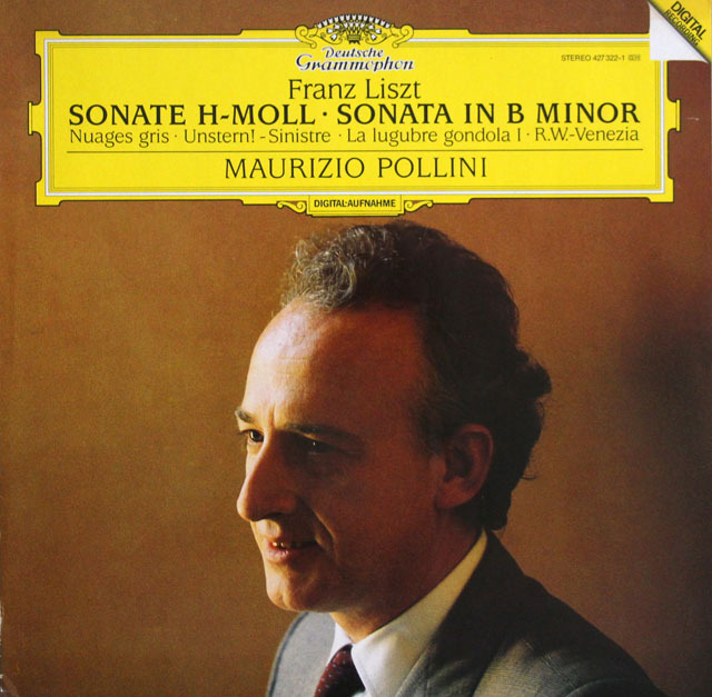 ポリーニのリスト/ピアノソナタ ロ短調ほか　蘭DGG　3806　LP レコード