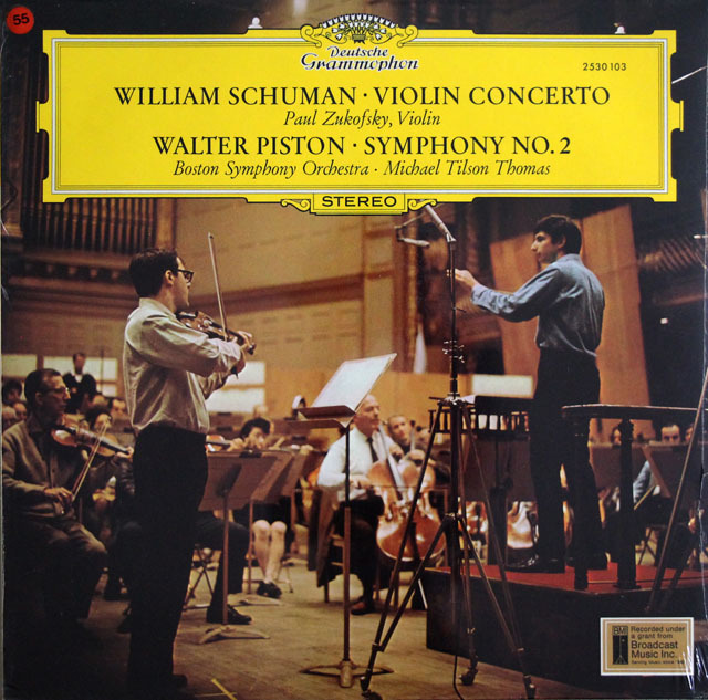 【未開封】　ズーコフスキー、ティルソン・トーマスのウィリアム・シューマン/ヴァイオリン協奏曲ほか　独DGG　3806　LP レコード