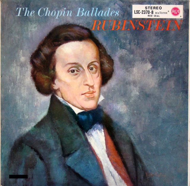 ルービンシュタインのショパン/バラード集　独RCA　3806　LP レコード