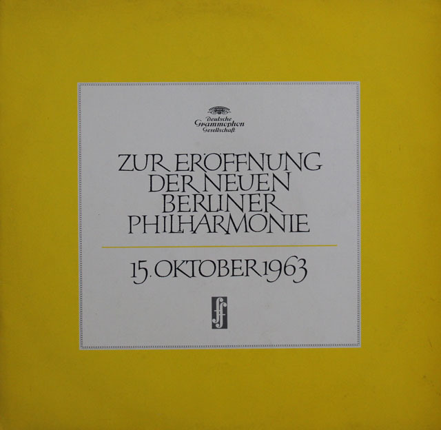 【モノラル】　ベルリン・フィルハーモニー・ホール開館に寄せて（1963年10月15日）　カラヤンの第九練習風景　独DGG　3807　LP レコード