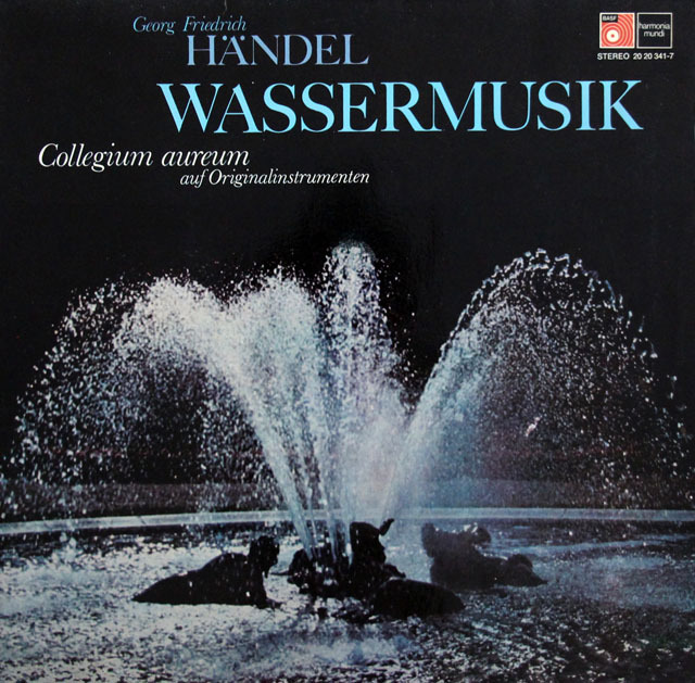 コレギウム・アウレウムのヘンデル/「水上の音楽」　★長岡鉄男の外盤A級セレクション第2巻145掲載盤　独HM　3807　LP レコード