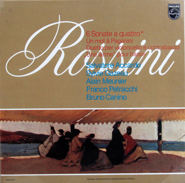 【未開封】 アッカルドらのロッシーニ/6つの弦楽のためのソナタ集ほか 蘭PHILIPS 3807 LP レコード