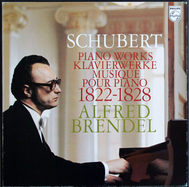 ブレンデルのシューベルト/ピアノ作品集 1822-1828　蘭PHILIPS　3807　LP レコード