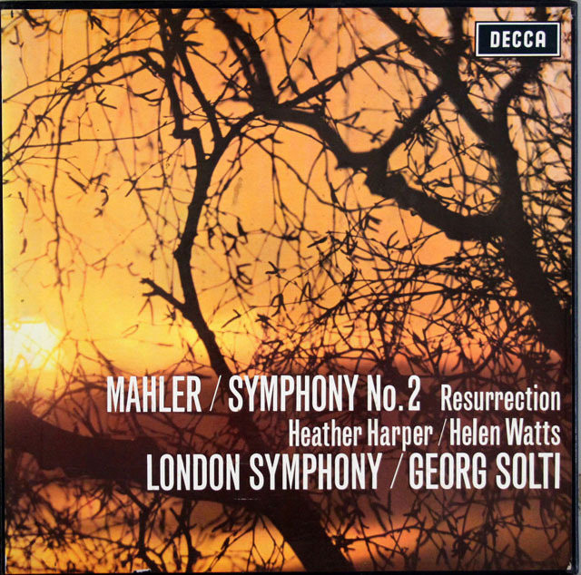 【オリジナル盤】 ショルティのマーラー/交響曲第2番「復活」 英DECCA 3807 LP レコード