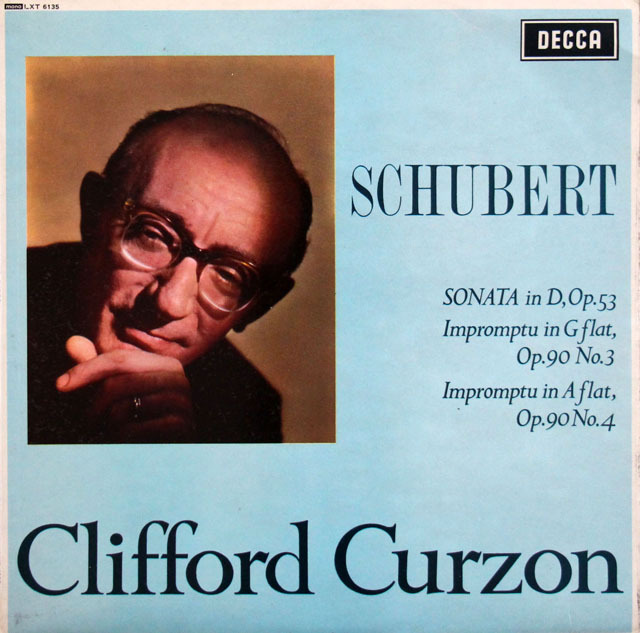 【モノラル】カーゾンのシューベルト/ピアノソナタ第17番ほか　英DECCA　3807　LP レコード