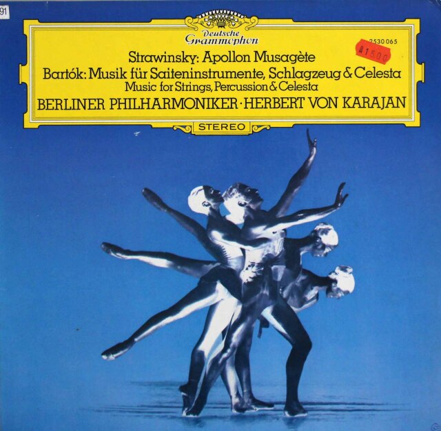 カラヤンのストラヴィンスキー/「ミューズを率いるアポロ」ほか　独DGG　3808　LP レコード