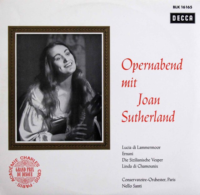 LP レコード サザーランド、サンティの「オペラ・アリア集」 独DECCA 3808