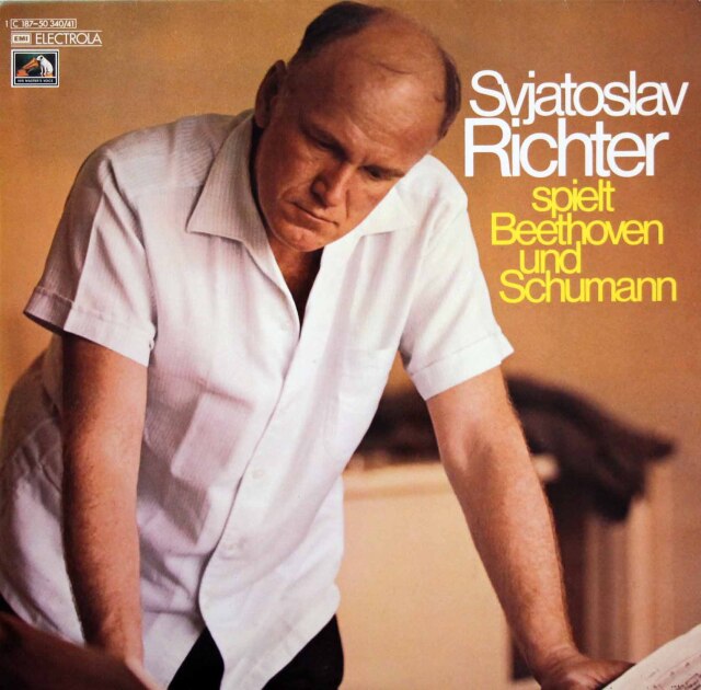 リヒテルのベートーヴェン/「テンペスト」&シューマン/「蝶々」ほか　独EMI　3808　LP レコード
