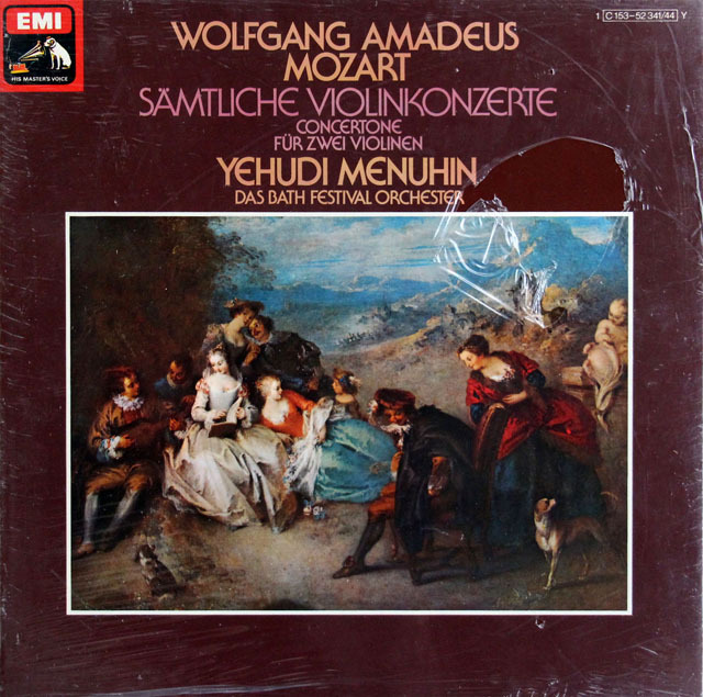 【未開封】メニューインのモーツァルト/ヴァイオリン協奏曲全集ほか　独EMI　3808　LP レコード