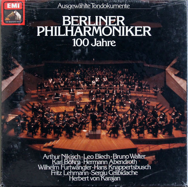【未開封】 フルトヴェングラー、ニキシュ、カラヤンらの「ベルリン・フィルの100年」 独EMI 3808 LP レコード
