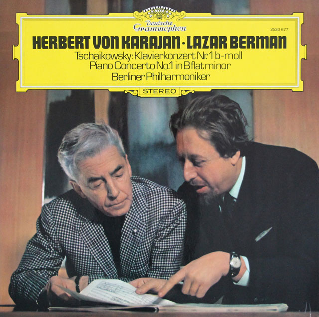 ベルマン、カラヤンのチャイコフスキー/ピアノ協奏曲第1番　独DGG　3809　LP レコード
