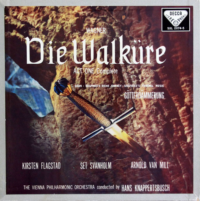 【オリジナル盤】　クナッパーツブッシュのワーグナー/「ワルキューレ」第1幕ほか　英DECCA　3809　LP レコード