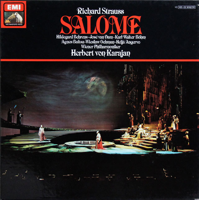 カラヤンのR.シュトラウス/「サロメ」全曲　独EMI　3809　LP レコード