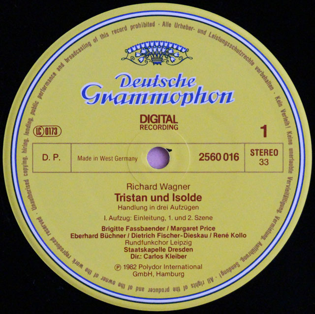 LP レコード クライバーのワーグナー/「トリスタンとイゾルデ」全曲 独