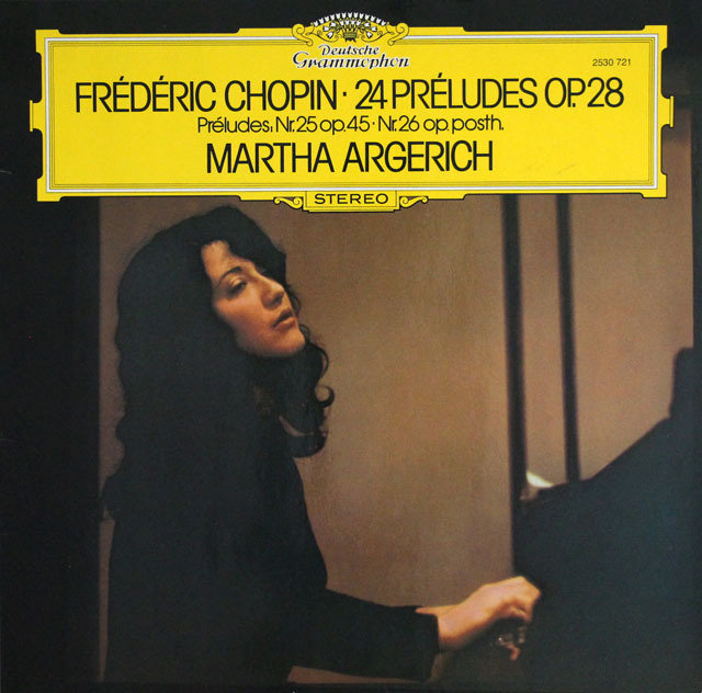 アルゲリッチのショパン/「24の前奏曲」ほか　独DGG　3810　LP レコード