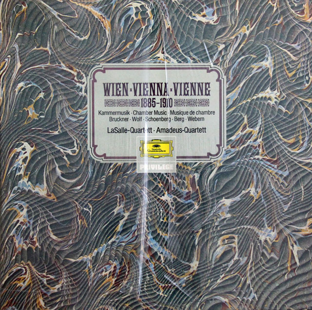 【未開封】　ラサール四重奏団、アマデウス四重奏団のヴォルフ、ブルックナー、シェーンベルクほか/室内楽曲集　独DGG　3810　LP レコード