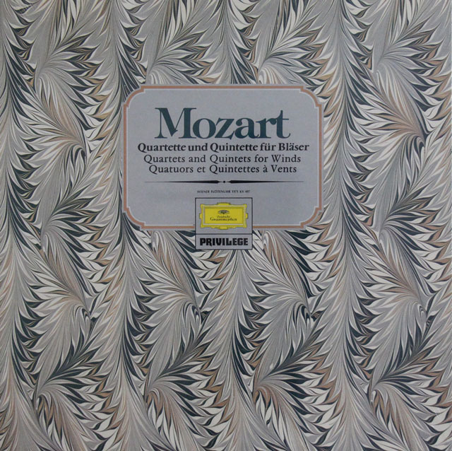 【未開封】　ライスターらベルリン・フィルメンバーによるモーツァルト/管楽器のための四重奏曲、五重奏曲集　独DGG　3810　LP レコード