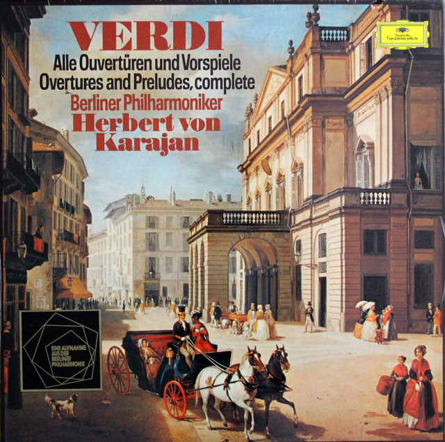 【未開封】　カラヤンのヴェルディ/序曲・前奏曲全集　独DGG　3811　LP レコード