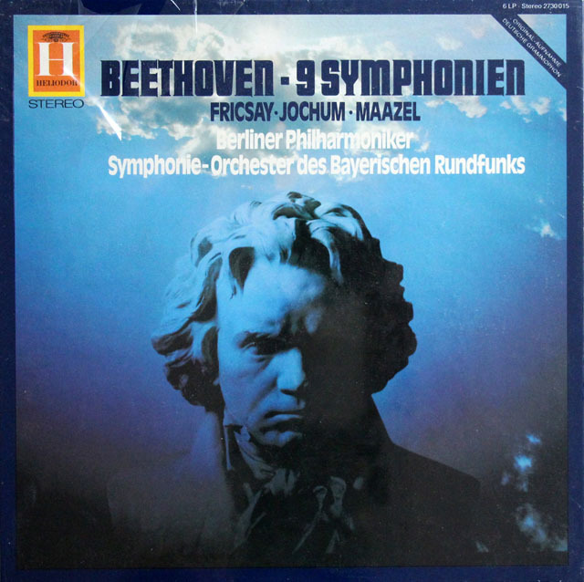 【未開封】　フリッチャイ、ヨッフム、マゼールのベートーヴェン/交響曲全集　独HELIODOR　3811　LP レコード
