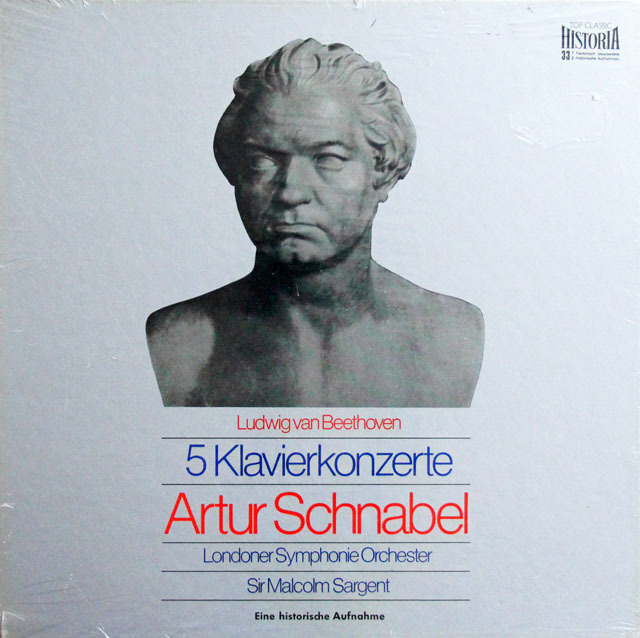 【未開封】　シュナーベル、サージェントのベートーヴェン/ピアノ協奏曲全集　独TCH　3811　LP レコード