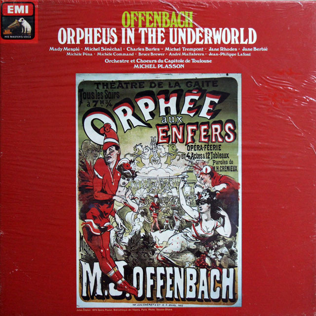 【未開封】　プラッソンのオッフェンバック/喜歌劇「天国と地獄」全曲　英EMI　3811　LP レコード